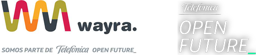Logo do programa de aceleração Wayra Open Future