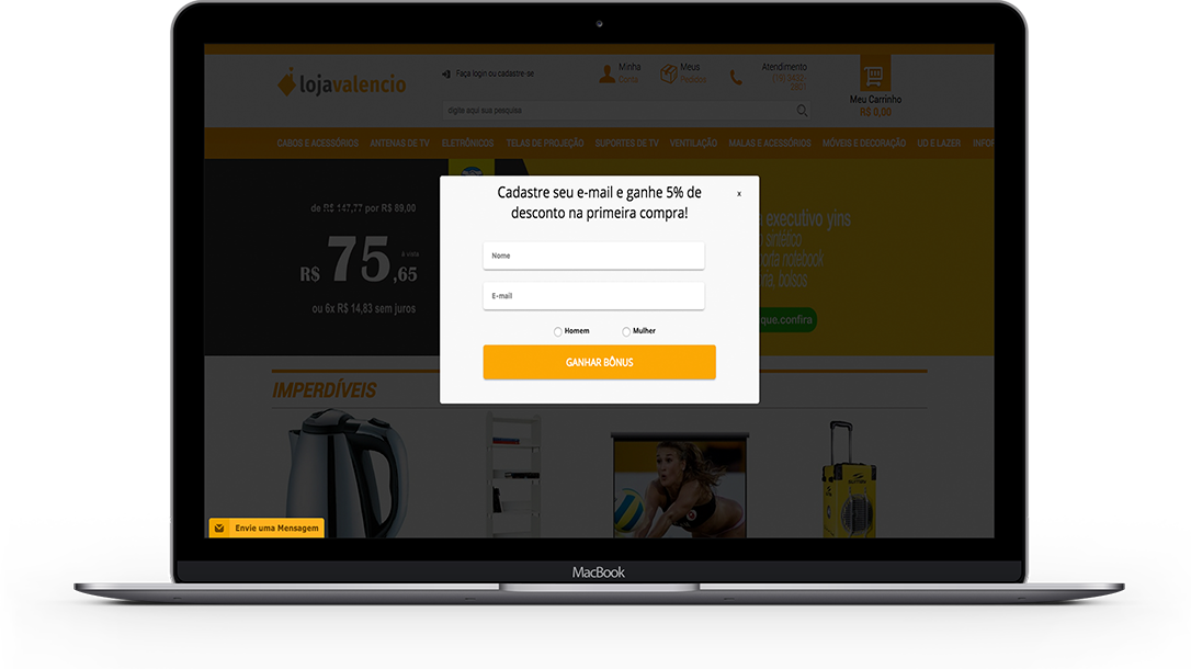 Cresça o seu negócio com nosso popup!